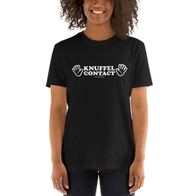 Afbeelding in Gallery-weergave laden, KNUFFELCONTACT by Kythana - Unisex T-shirt met korte mouw volwassenen