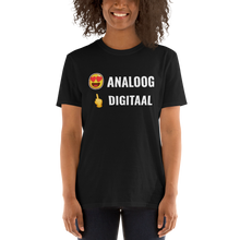 Afbeelding in Gallery-weergave laden, Weg met digitale teller! - Unisex T-shirt met korte mouw